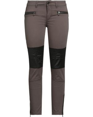 Liu Jo Military Pants Cotton, Elastane - Gray