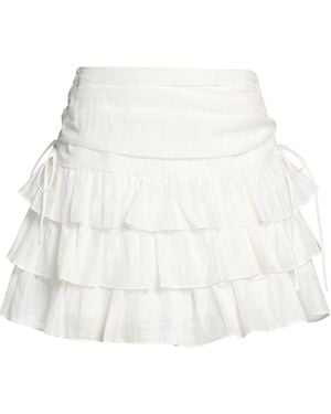 Sandro Mini Skirt Linen, Polyester - White
