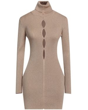 Circus Hotel Mini Dress Viscose, Polyamide, Metal, Polyester - Natural