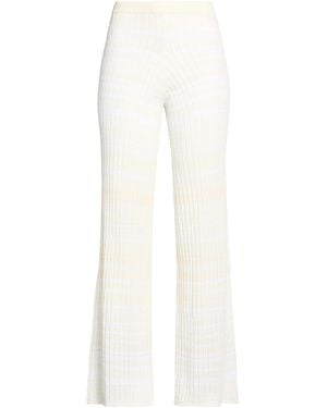 Roberto Collina Trousers Cotton, Nylon - White