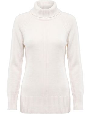 Alpha Studio Rollkragenpullover - Weiß