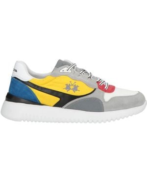 La Martina Light Sneakers Leather, Textile Fibers - Yellow