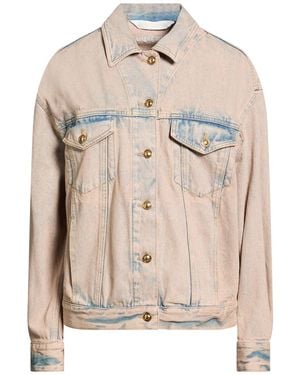 Palm Angels Denim Outerwear Cotton - Natural
