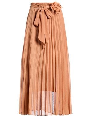 Dixie Camel Maxi Skirt Viscose - Orange