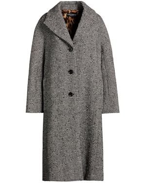 Dolce & Gabbana Coat Virgin Wool, Polyamide - Gray