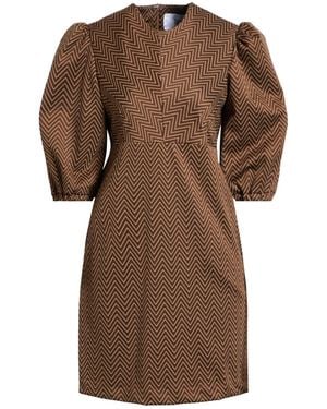 Silvian Heach Mini Dress Polyester, Polyamide, Elastane - Brown