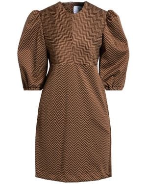 Silvian Heach Mini Dress Polyester, Polyamide, Elastane - Brown