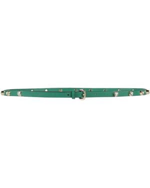 Red(V) Belt Leather - Green