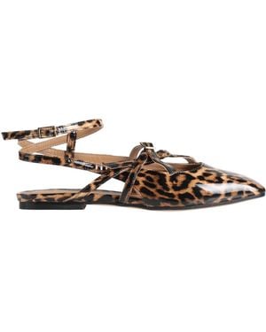 Wo Milano Ballet Flats Leather - Brown