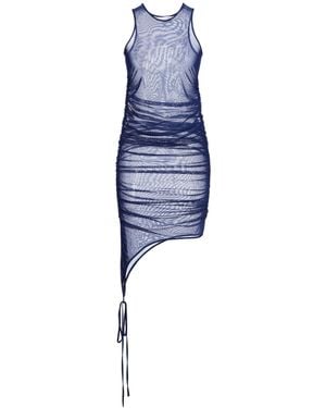 Collina Strada Mini Dress Nylon, Elastane - Blue