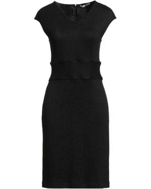 Caliban Midi Dress Polyester, Viscose, Polyamide - Black