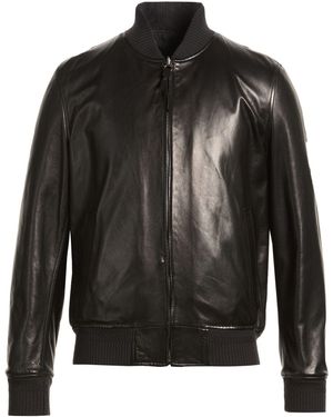 Ferragamo Jacket Lambskin, Polyester - Black