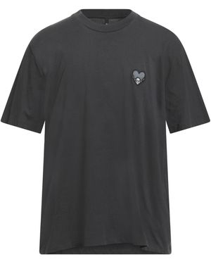 Neil Barrett Charcoal T-Shirt Cotton - Black