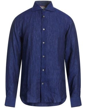 Paul Smith Shirt Linen - Blue