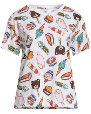 Moschino T-Shirt Cotton, Elastane - White
