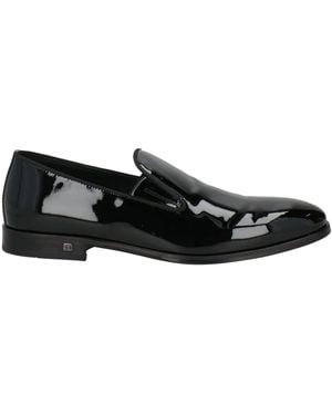 Baldinini Loafers Leather, Textile Fibres - Black