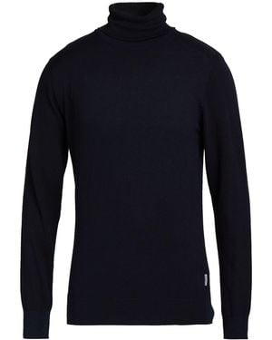 Lindbergh Midnight Turtleneck Recycled Cotton, Recycled Polyester - Blue