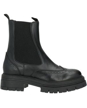 Les Tulipes Ankle Boots Calfskin - Black