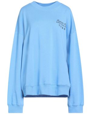 MSGM Fantastic Azure Sweatshirt Organic Cotton - Blue