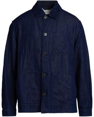 Brooksfield Jacket Cotton, Linen - Blue