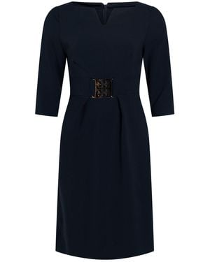 Clips Mini Dress Polyester, Viscose, Elastane - Blue