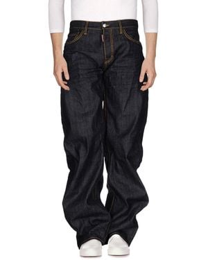 DSquared² Jeans Cotton, Bovine Leather - Black