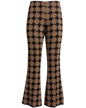 Siyu Trousers Merino Wool, Polyamide, Metallized Polyamide - Brown