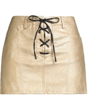 Aniye Records Mini Skirt Viscose, Acetate, Polyester - Natural