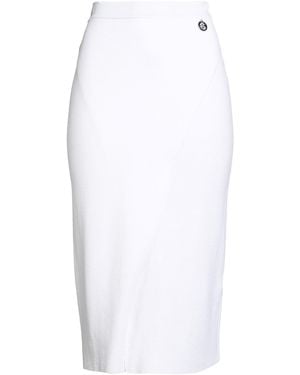 Gaelle Paris Midi Skirt Viscose, Polyamide - White