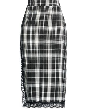 Haveone Midi Skirt Polyester, Viscose, Elastane - Gray