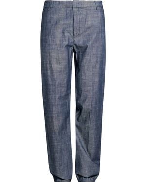 Dondup Slate Trousers Cotton, Recycled Cotton - Blue
