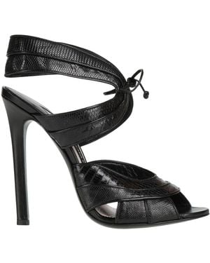 Tom Ford Sandals Leather - Black