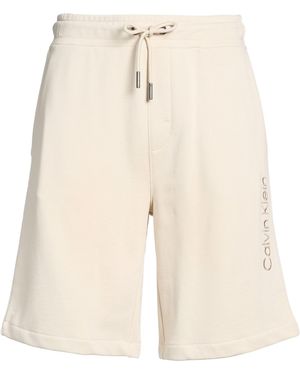Calvin Klein Cream Shorts & Bermuda Shorts Cotton - Natural