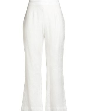 Ermanno Scervino Pants Linen - White