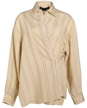 FEDERICO CINA Sand Shirt Ecovero Viscose, Polyester - Natural