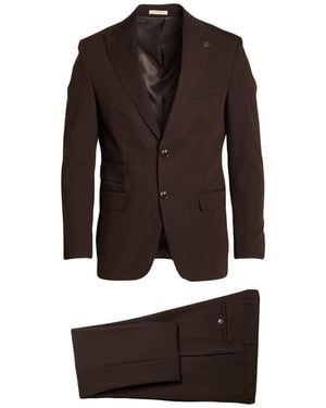 SUIT SARTORIA Suit Pes, Viscose, Elastane - Brown