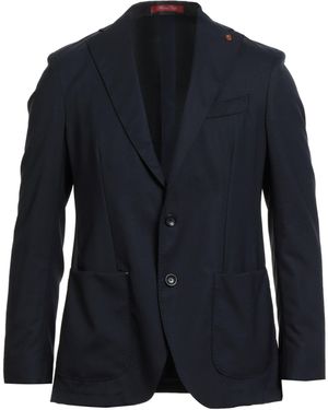 Sartoria Latorre Midnight Blazer Virgin Wool, Elastic Fibres - Blue
