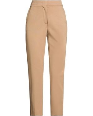 Max Mara Camel Pants Viscose, Polyamide, Elastane - Natural