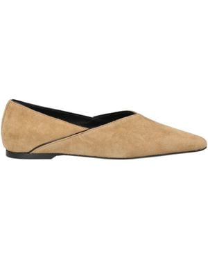 TOTEME Sand Loafers Leather - Natural
