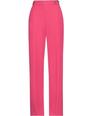 Caroline Biss Fuchsia Pants Polyester, Viscose, Wool, Elastane - Pink