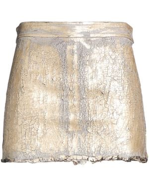 Rick Owens Mini Skirt Cotton, Elastomultiester, Rubber - Natural