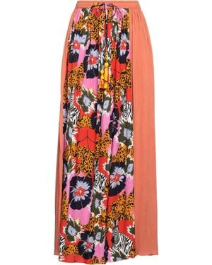 CONNOR & BLAKE Rust Maxi Skirt Viscose - Red