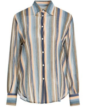 Massimo Alba Midnight Shirt Cotton, Silk - Blue