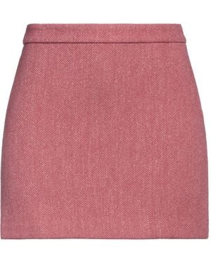 Roberto Collina Antique Rose Mini Skirt Wool, Linen, Nylon - Pink