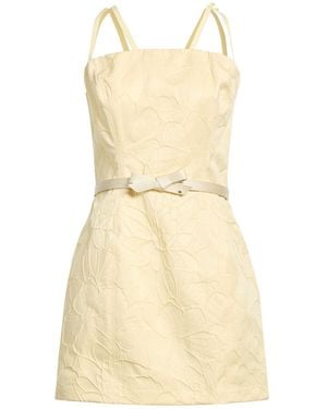 Elisabetta Franchi Mini Dress Cotton, Polyester, Acrylic - Natural
