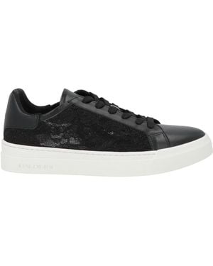Baldinini Trainers Calfskin, Textile Fibres - Black