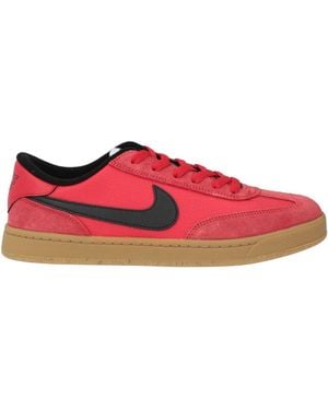 Nike Sb Collection Sneakers Leather, Textile Fibers - Red