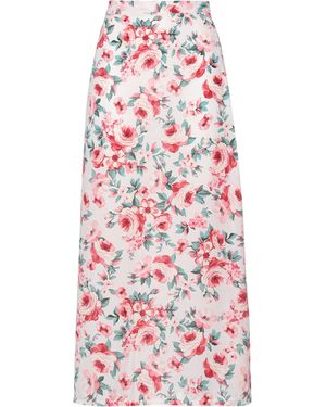 Sexy Woman Midi Skirt - White