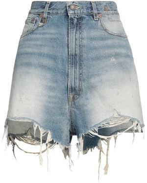 R13 Denim Shorts - Blue