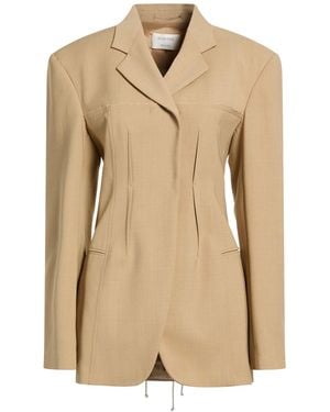 Sportmax Blazer Viscose, Virgin Wool, Elastane - Natural